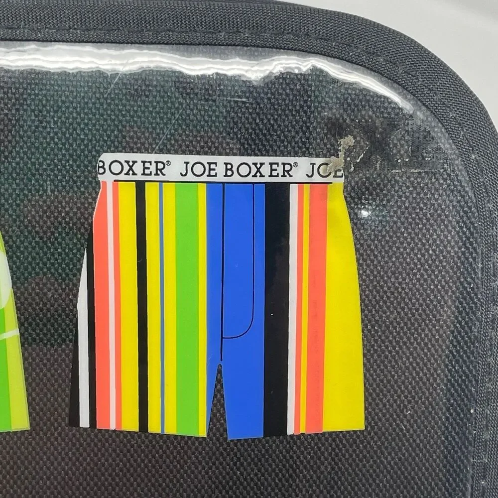 Vtg Joe Boxer Zipper‎ Binder 3 Ring 90s Y2K Smiley Face Boxer Print School Kmart